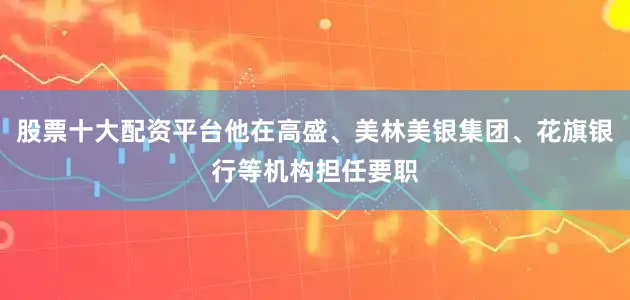 股票十大配资平台他在高盛、美林美银集团、花旗银行等机构担任要职